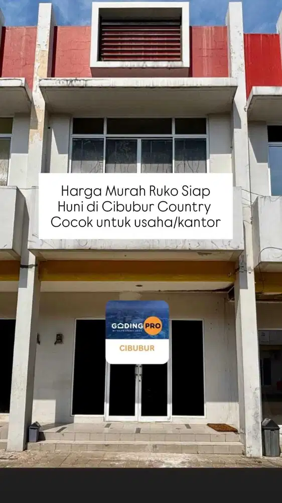 Dijual Murah Ruko Siap Huni Di Cibubur Country