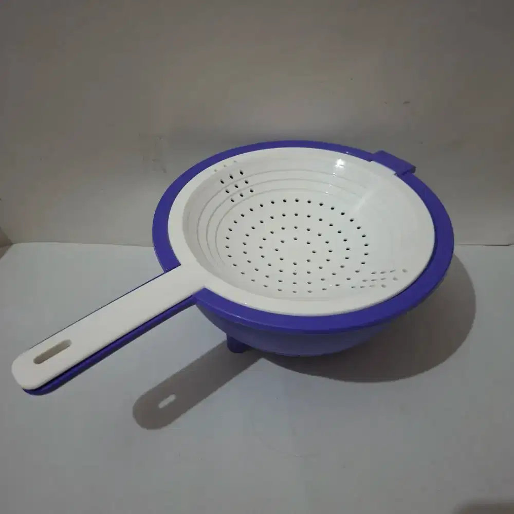 Double Colander/ Tempat Meniriskan Makanan/ Tempat Saringan Buah Sayur