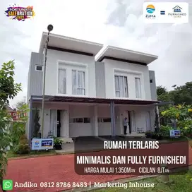 RUMAH 2 LANTAI FULL FURNISHED MODERN MINIMALIS DI GADING SERPONG