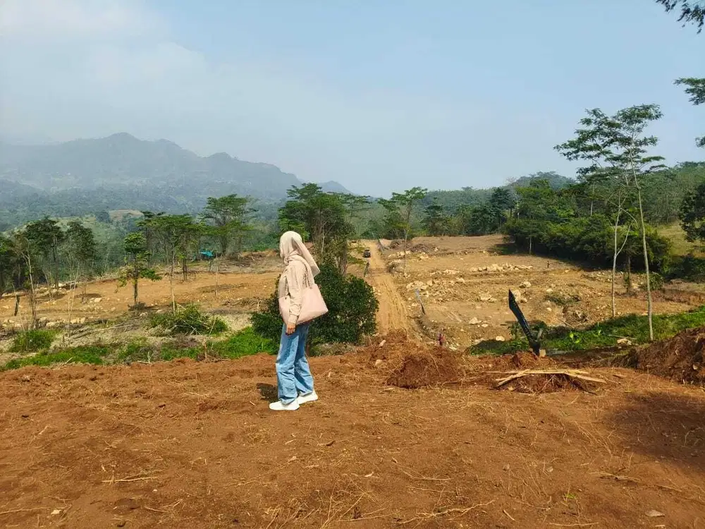 Kavling Villa Bergaya Eropa di Puncak Bogor View Gunung Hanjawong SHM