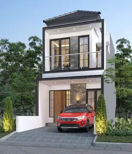Di jual Rumah modern minimalis 2 lt 600jutaan dekat tol Cimanggis