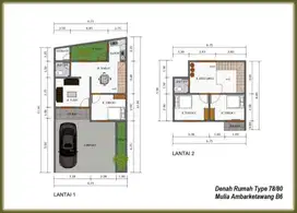 Rumah 2 Lantai SHM & PBG Lengkap di Ambarketawang Dalam Cluster