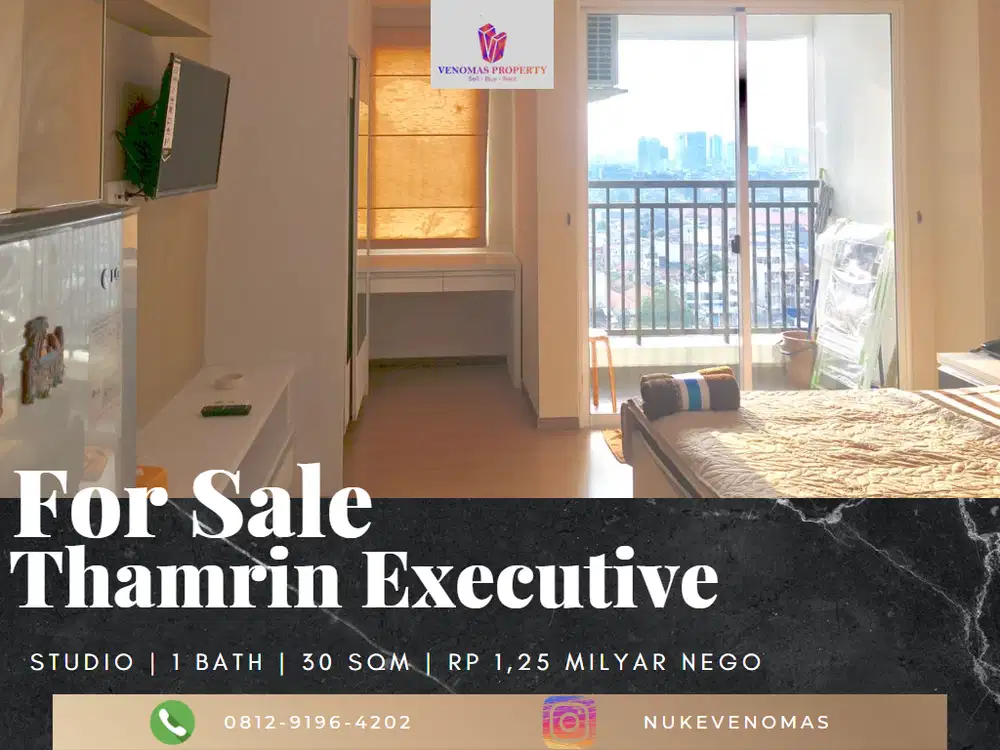 Dijual Apartemen Thamrin Executive Type Studio Low Floor Furnished