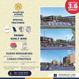 RUKO 2 LANTAI TERBARU LOKASI DI JALAN RAYA GADING SERPONG - BSD
