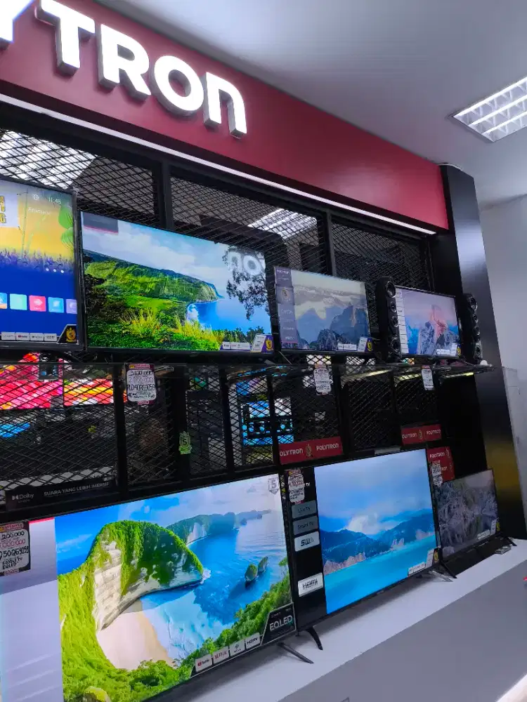 Terima kredit tv Polytron all tipe bergaransi tanpa dp syarat ktp aja