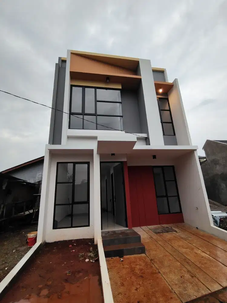 Rumah 2 lantai Cantik Modern selangkah ke stasiun jurangmangu