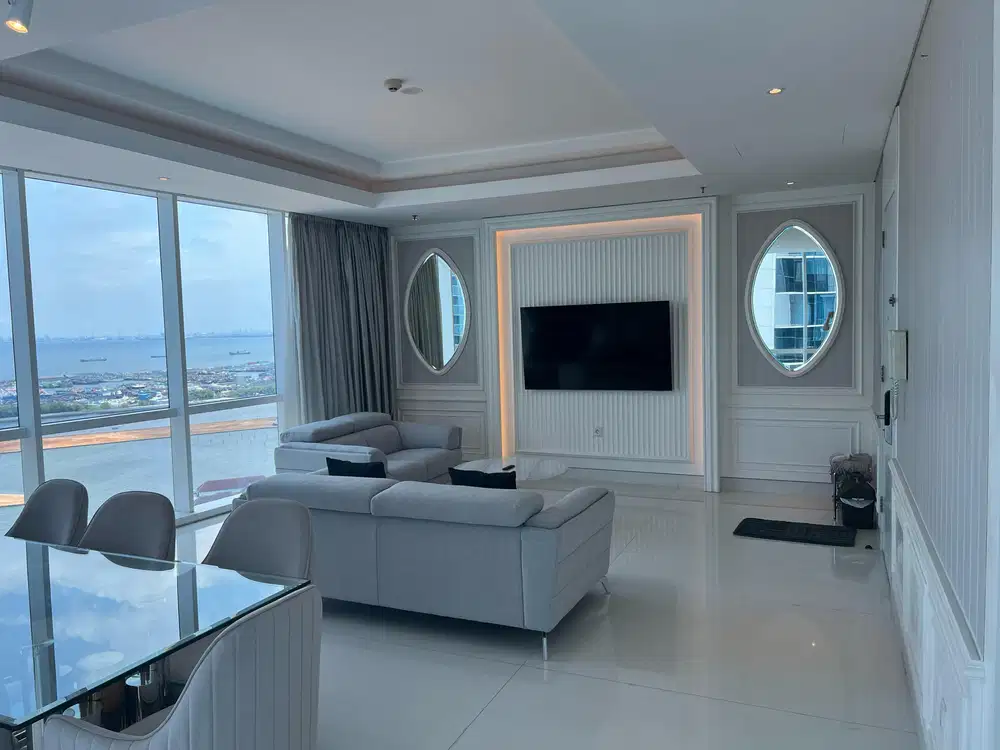 Disewa Apartemen Regatta Pantai Mutiara Pluit 3 bedroom furnish seavie