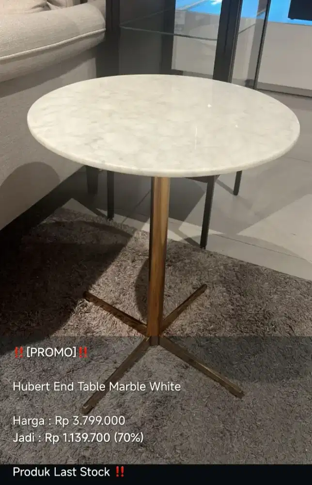 Dijual Meja Sisi Porcelain/End Table Porcelain