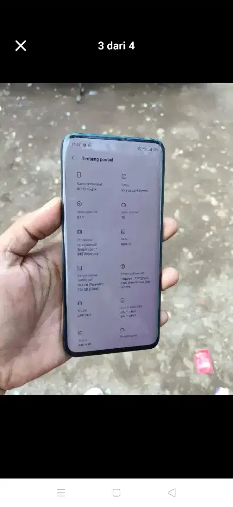Oppo Find X blue