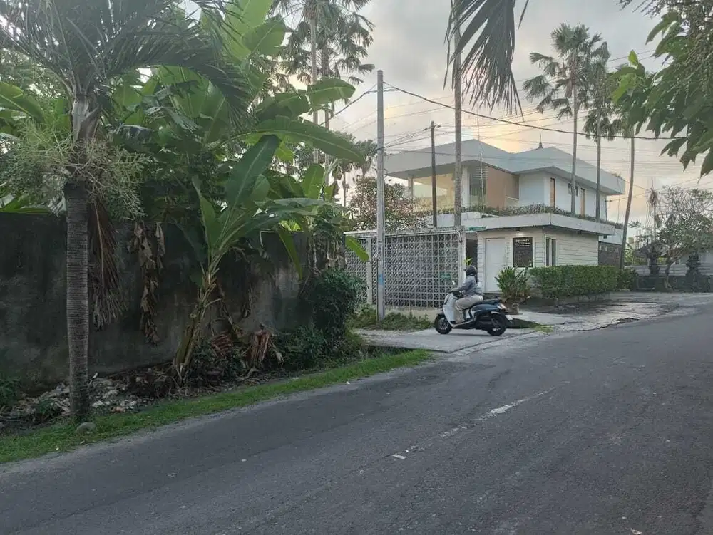 Tanah premium kaw villa 435m2 sdh tembok keliling raya kayu tulang utr