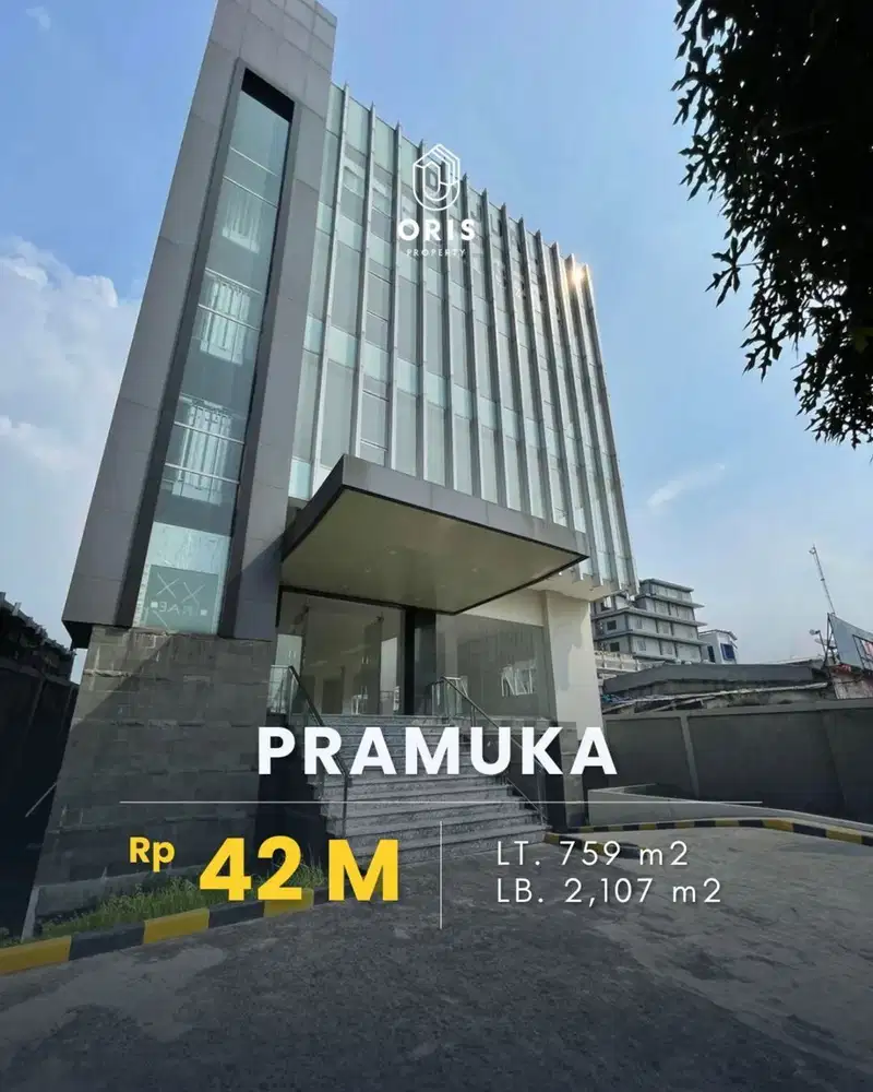 For Sale Brand New Office Building 5,5 Lantai Di Pramuka