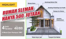 Rumah Nuansa Villa di Sleman Scurity 24 Jam Include Mezzanine