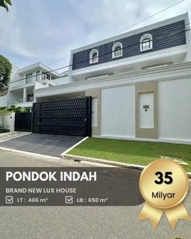 DIJUAL CEPAT MURAH RUMAH BARU MEWAH PRIVATE POOL LIFT DI PONDOK INDAH