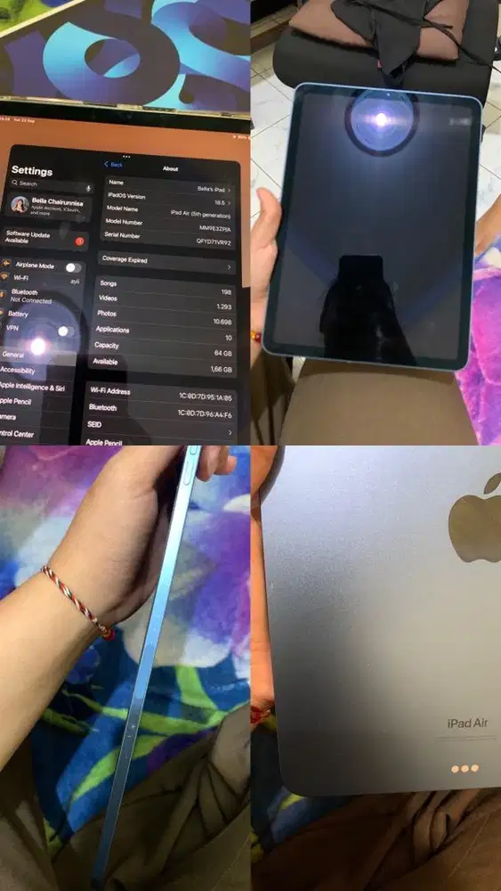 Inter Ipad Air 5 64Gb Wifi Only Pemakaian Pribadi