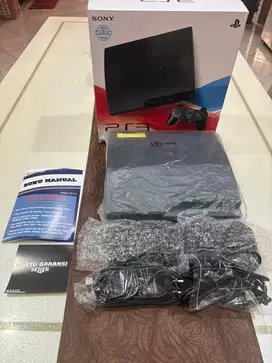 ps3 slim 320 gb lengkap stik