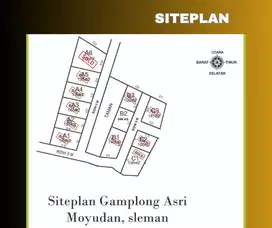 Tanah Dijual Jalan Lebar 5 m Jalan Moyudan Sedayu di Sleman