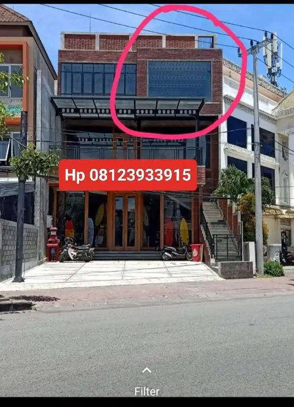 Jual Ruko Premium 3 lantai di jln utama Dewi Sri kuta Bali