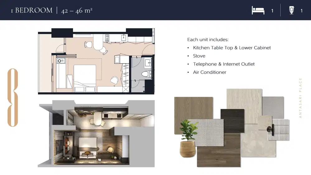 Jual Antasari Place 1BR Unfurnished