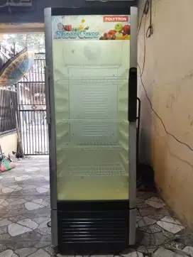 Jual showcase polytron 4 rak 5 tahap normal dingin.siap antar