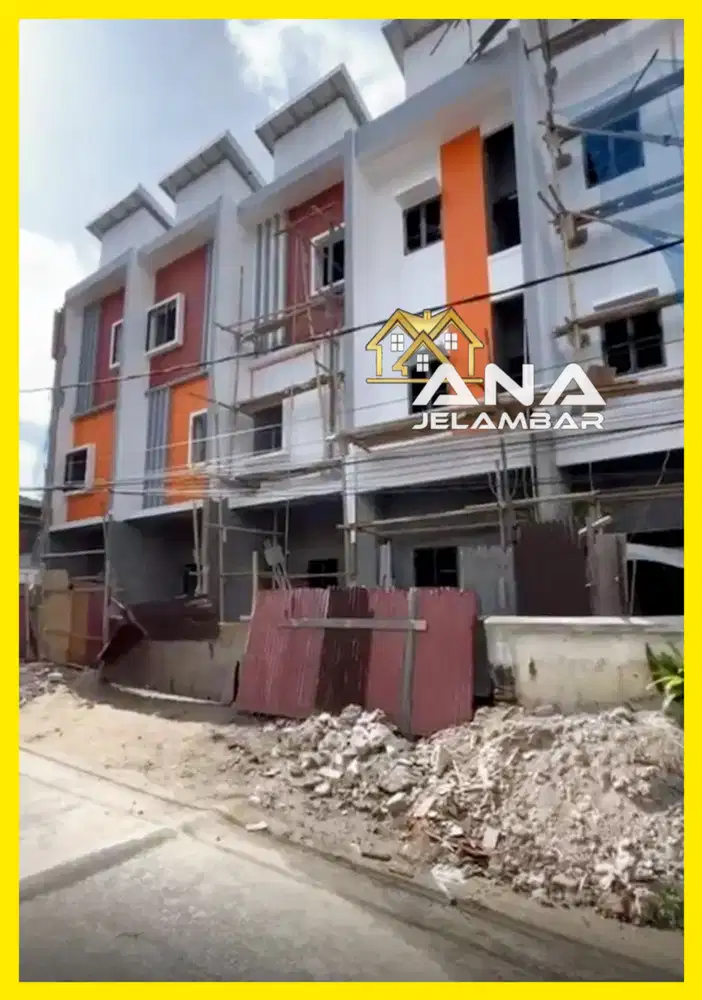 ANA RUMAH BARU 3LT LUAS 4X14M LOKASI BAGUS DI TANJUNG DUREN