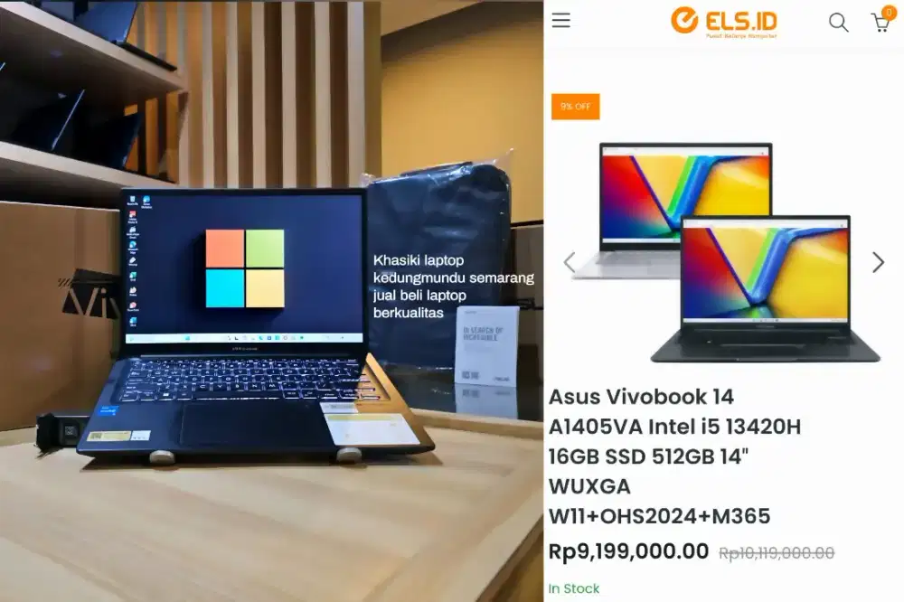 Asus A1405va i5 gen13 seri H new gransi 2Th