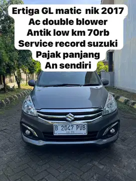 ERTIGA MATIC 2017 KM antik 70rb