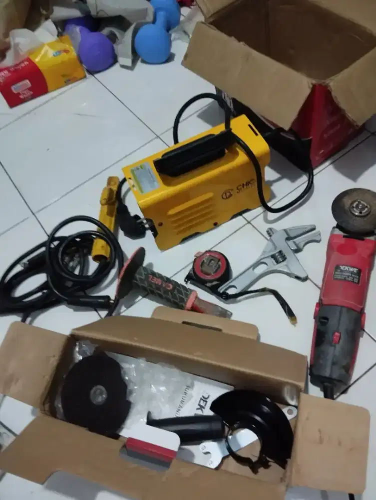 Mesin las, grinda variabel speed
