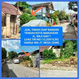 TANAH DLM KOMPLEKS TENGAH KOTA MAKASSAR SIAP BANGUN