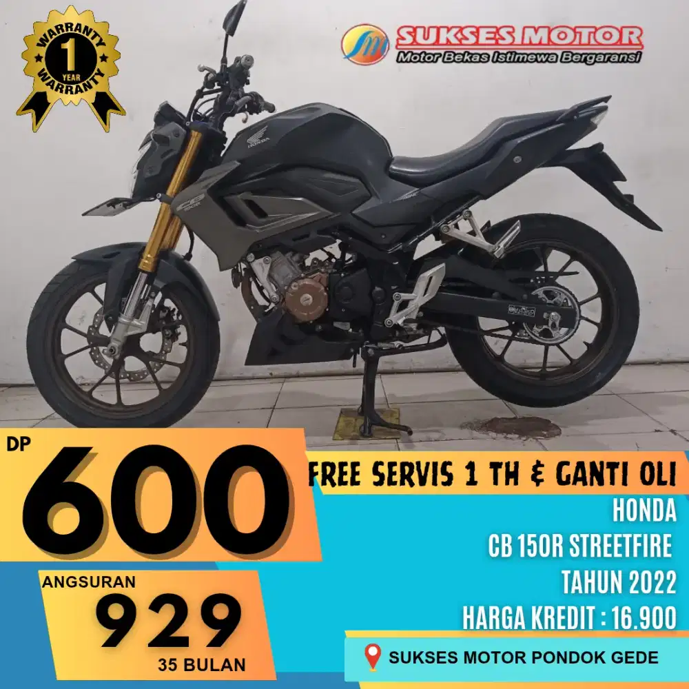 PROSES CEPAT CASH/KREDIT HONDA CBR 150R STREETFIRE TAHUN 2022