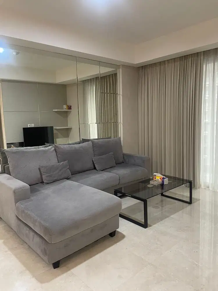Disewakan Apartemen Gold Coast PIK 2BR, 90m2, Furnish