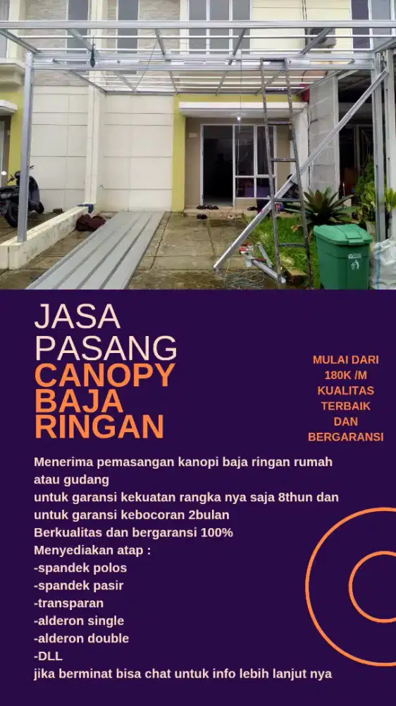 Rangka atap kokoh,anti rayap harga terbaik