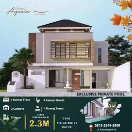 Dijual Rumah di ngaglik sleman include private pool dekat pasar gentan