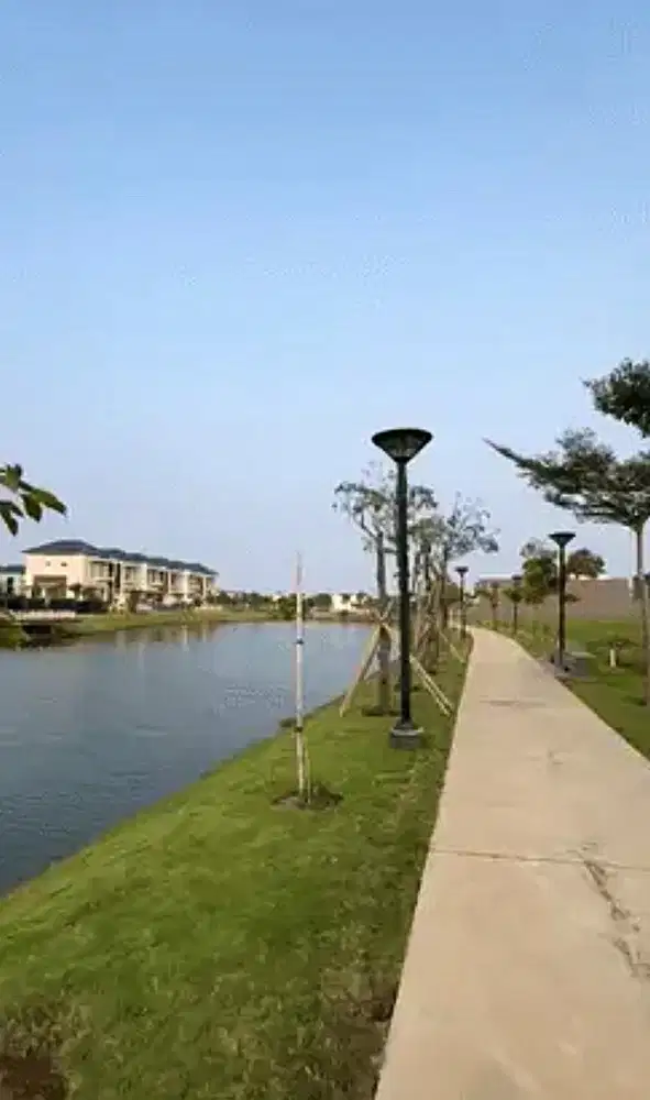 Kavling 25x45 Luas 1125m2 View Danau PIK 2, Cluster Premium