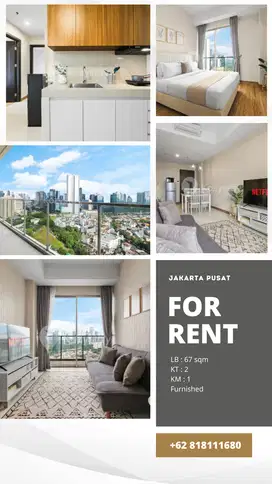 Disewa Apartment Sudirman Hill Residence 2 BR full Furnished
