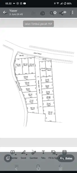 tanah kosong, dlm komplek mewah ,masuk mobil