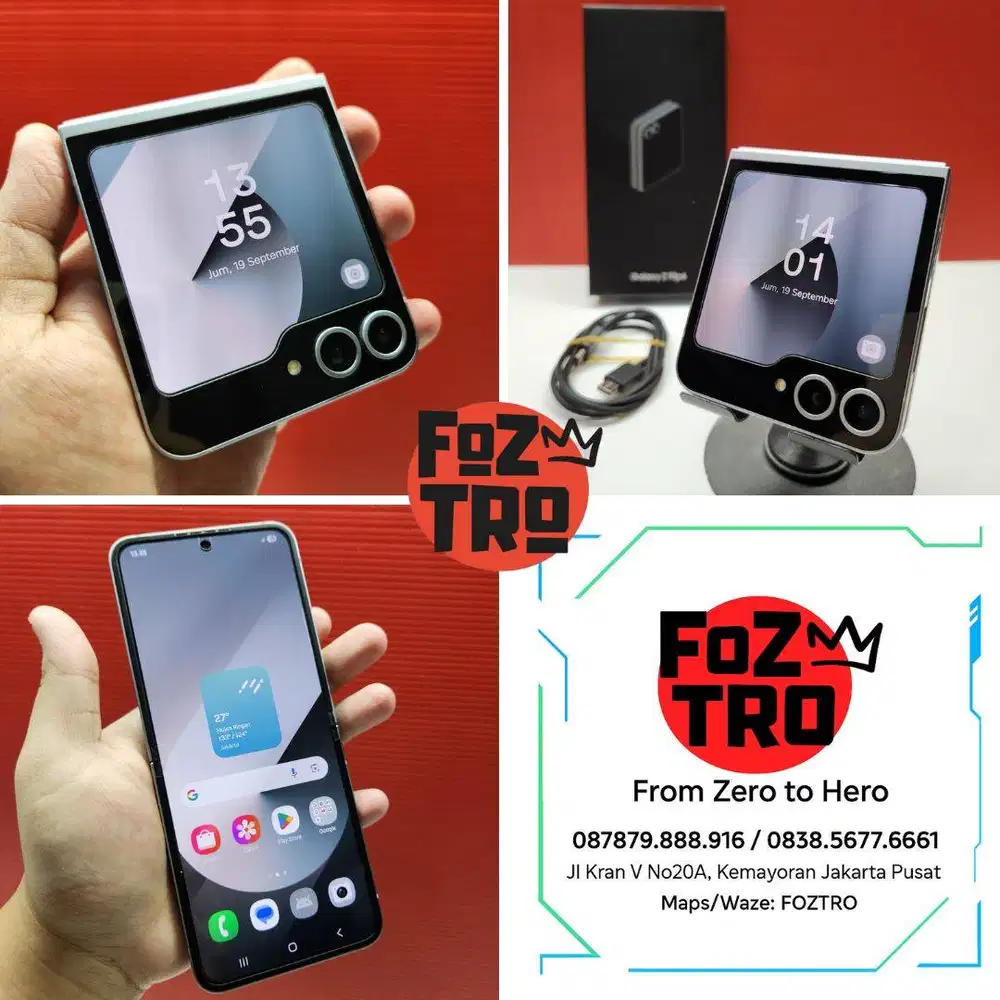 Samsung Galaxy Z Flip 6 RESMI SEIN 12/256GB Fullset NO MINUS