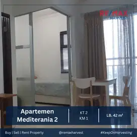 JUAL MURAH APARTEMEN MEDITERANIA 2 TOWER FLAMBOYAN 2BR FULL FURNISHED