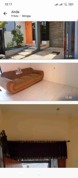 Rumah Terawat Jambangan Indah Surabaya Selatan 2 lantai Row 2 mobil, anti banjir, lingkungan Asri, Murah Strategis Berkualitas