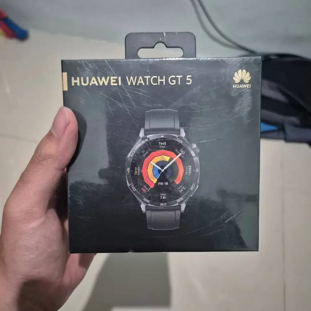 Huawei Watch GT5 46mm Black Baru Segel Garansi Resmi – Surabaya