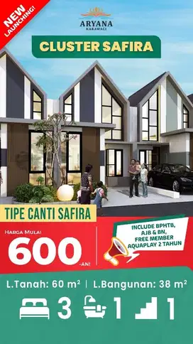 Cluster Safira Aryana Karawaci harga 600jtan