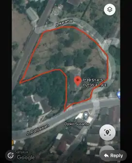 Dijual tanah 0 jalan pahlawan Trawas cocok untuk perkebunan/ villa dll
