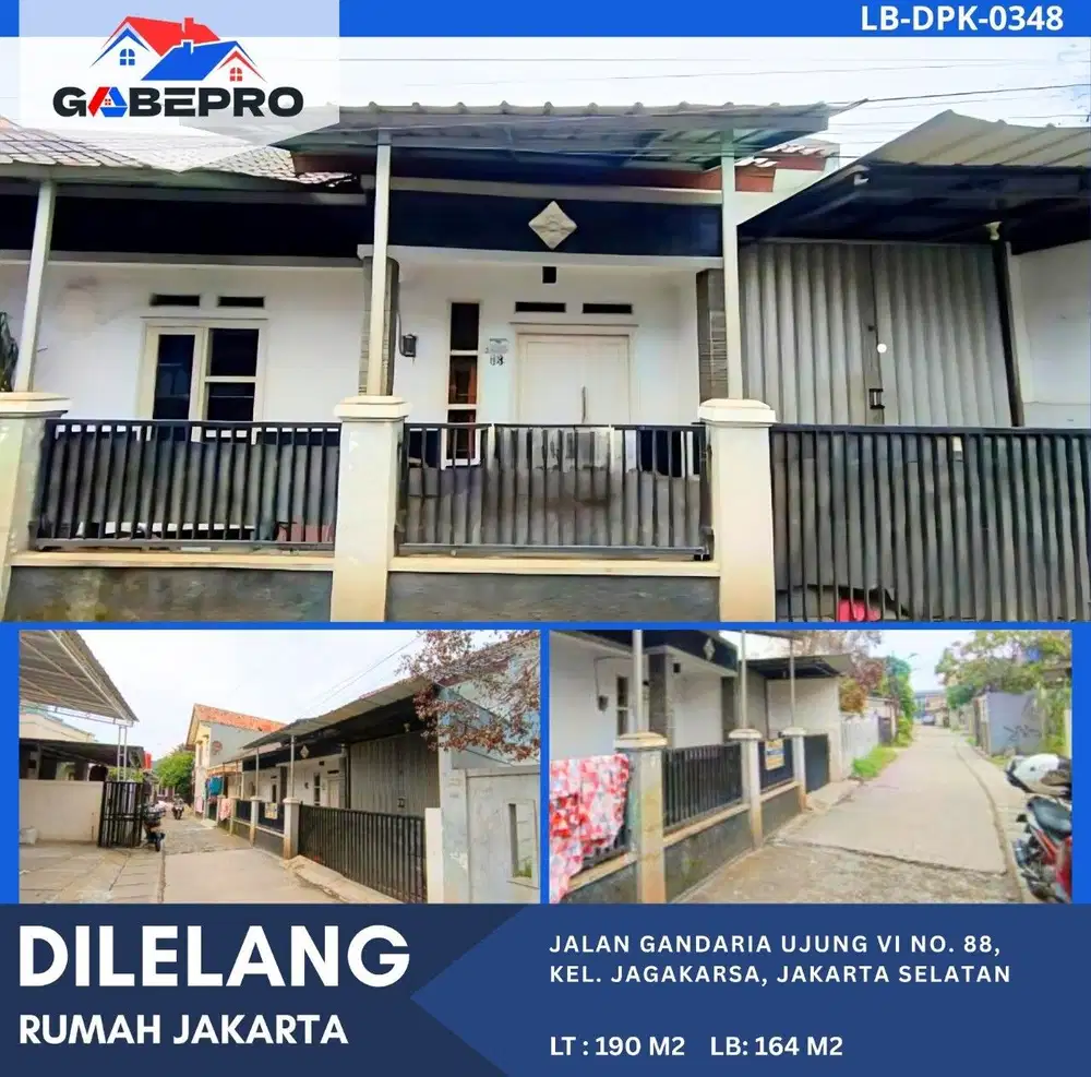 Rumah dijual MURAH daerah Jagakarsa, Jakarta Selatan
