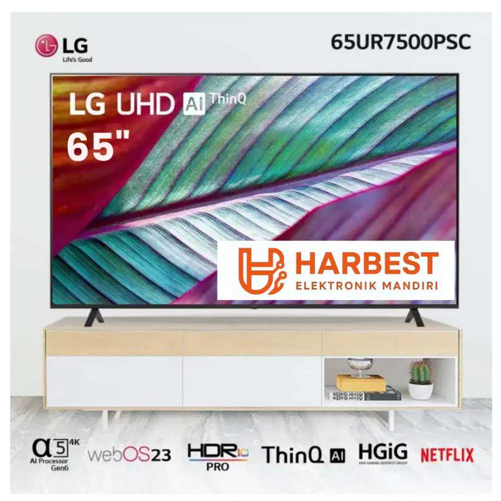 LG Real 4K UHD 65 Smart TV 65UR7500 ThinQ AI WebOS HDR10 PRO AIRPLAY