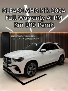 Mercedes Benz GLE450 AMG AT 2024 Putih B1308BP Km900Perak GLE 450
