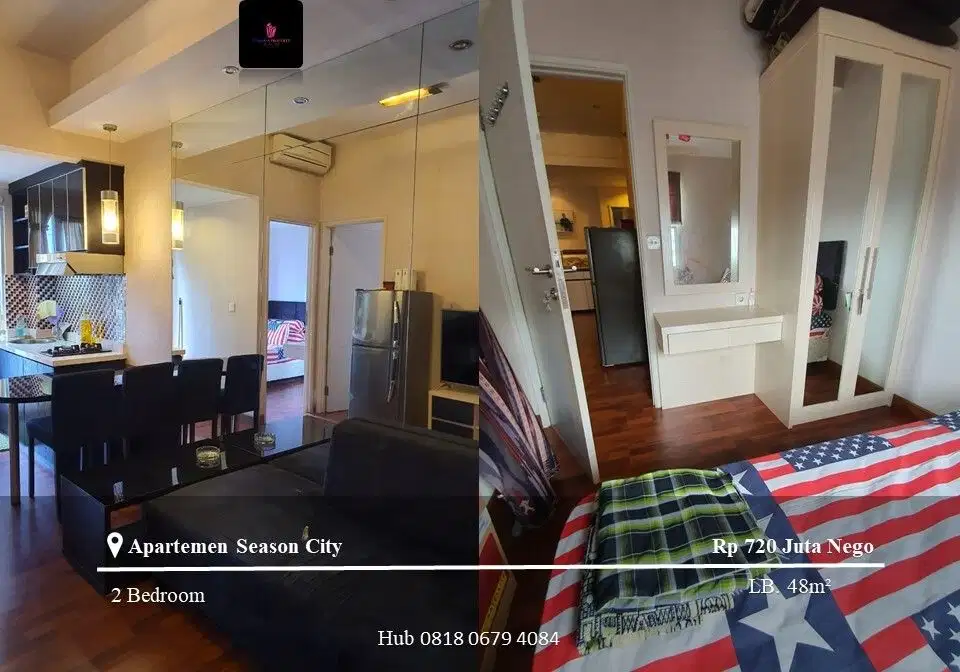 Dijual Apartemen Season City High Floor 2BR Full Furnished City View