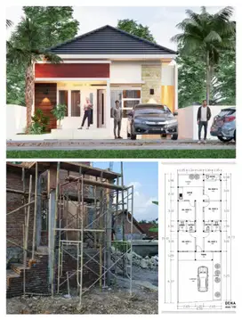 PROSES BANGUN RUMAH/ KOST 5 KAMAR DEKAT KAMPUS UMY & ALMA ATA SIAP NEGO. JK10559