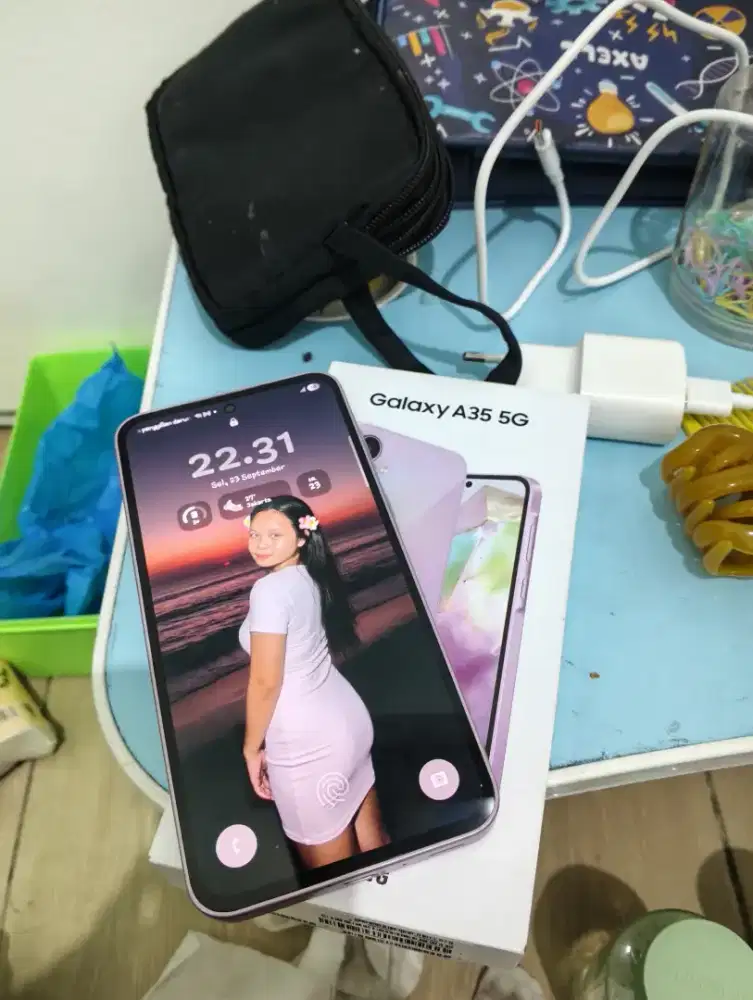 samsung a35 8/256 fullset mulus