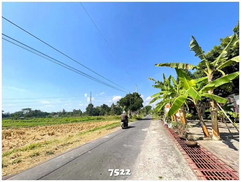 tanah gentan jl kaliurang 10 shm sawah murah