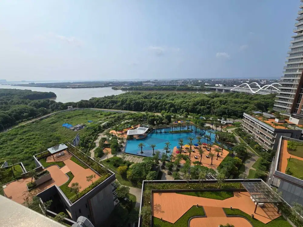 Apartemen PIK Gold Coast DISEWA 3BR 113m2 Standar Developer TERMURAH