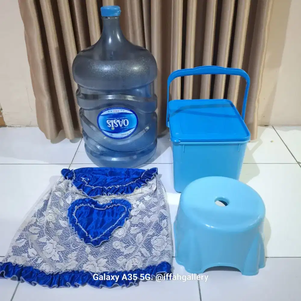 Paket Perabot Biru Bersih Normal Siap Pakai